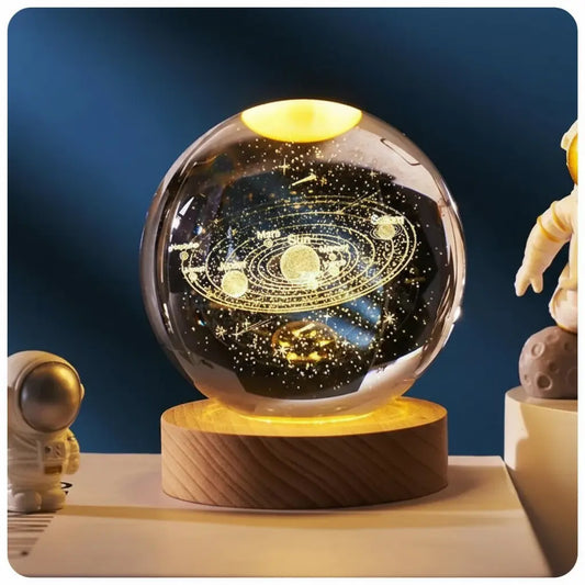 Solar System Crystal Table Lamp