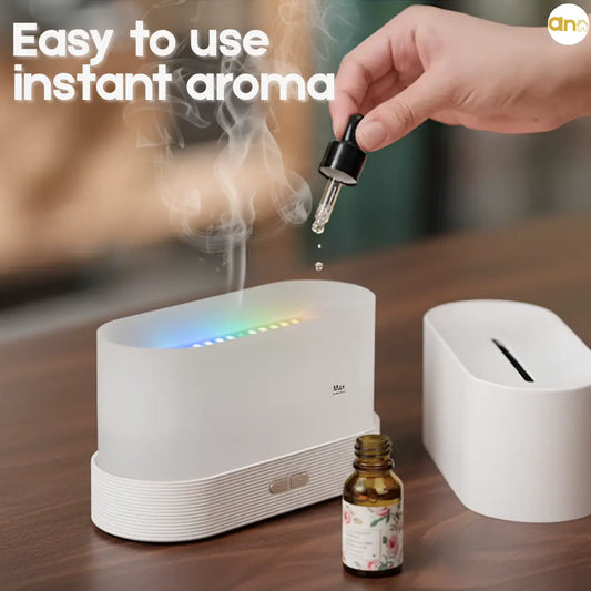 Aurenest Flame Humidifier – Relaxing Mist Light